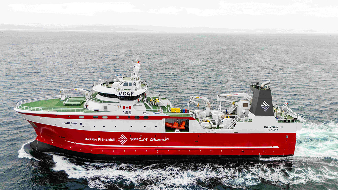 The Inuksuk II at sea